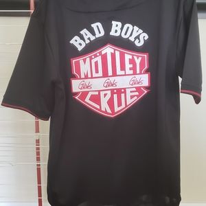 Motley Crue Jersey Softball Tee BLK (NEW w/o Tags)